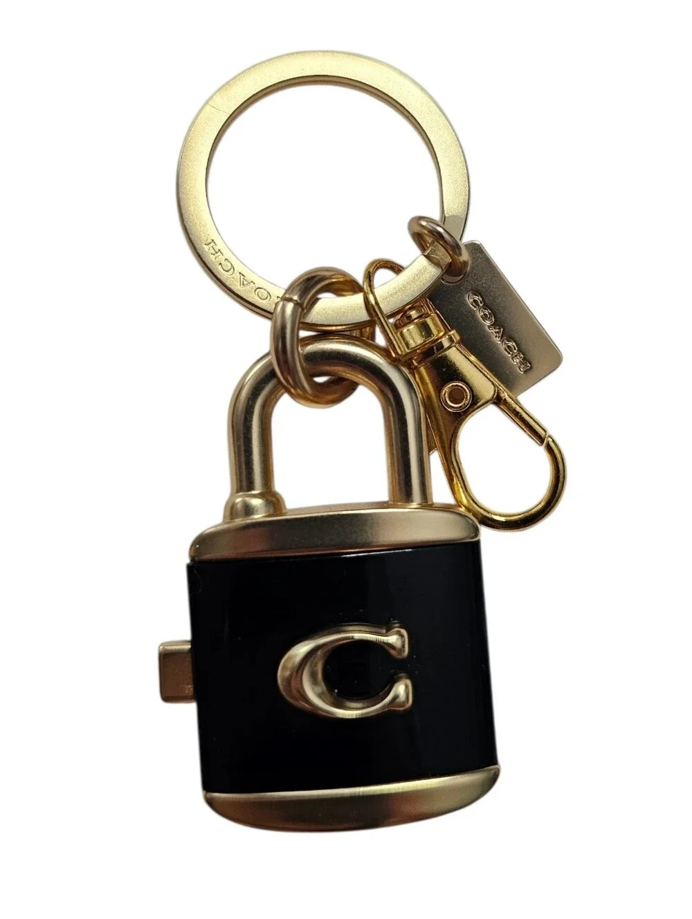 Coach Lock And Key Bag Charm Key Ring